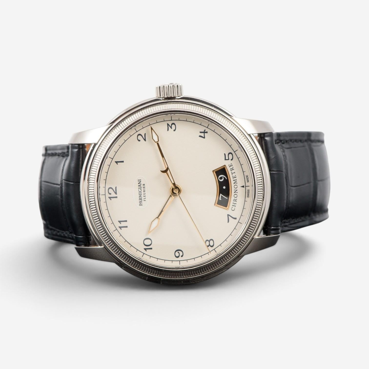Parmigiani Fleurier Toric Chronometre 18K White Gold Automatic Men's Watch PFC42