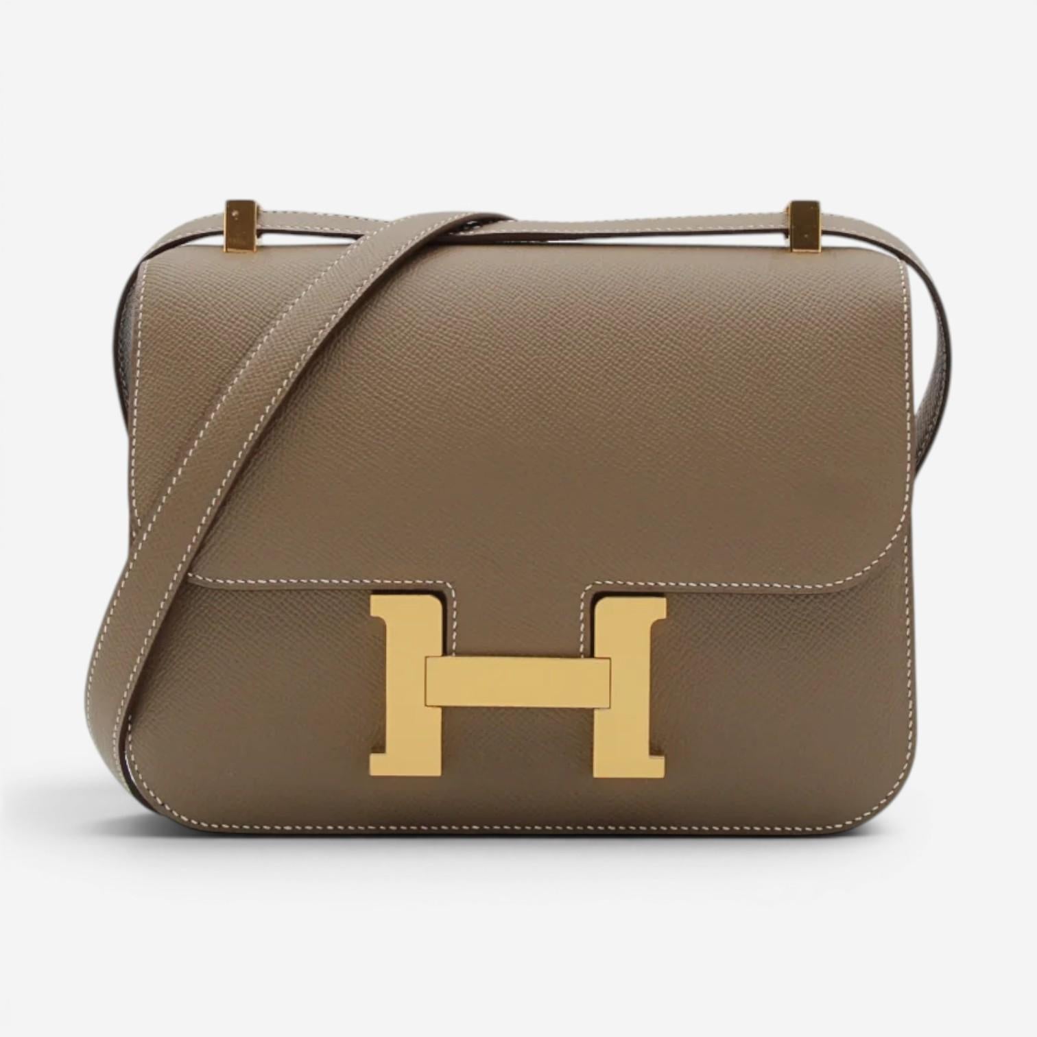 Hermès Constance 24 Etoupe Epsom Leather Shoulder Bag 083692CC