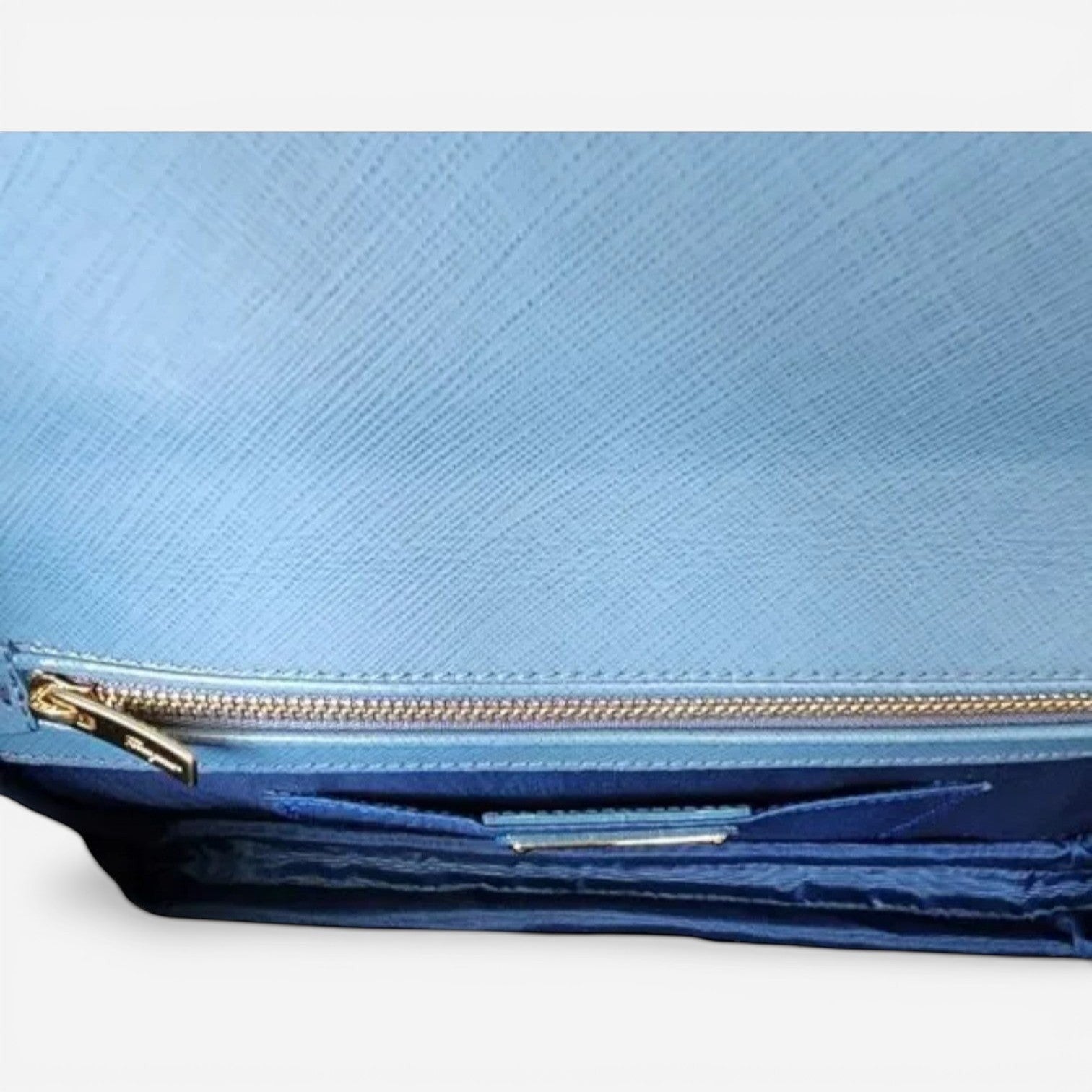 Salvatore Ferragamo 627212 Women's Blue Vara Bow Clutch MSRP $985 - THE SOLIST