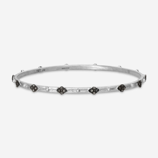 Armenta New World Sterling Silver Diamond Bangle Bracelet 08721