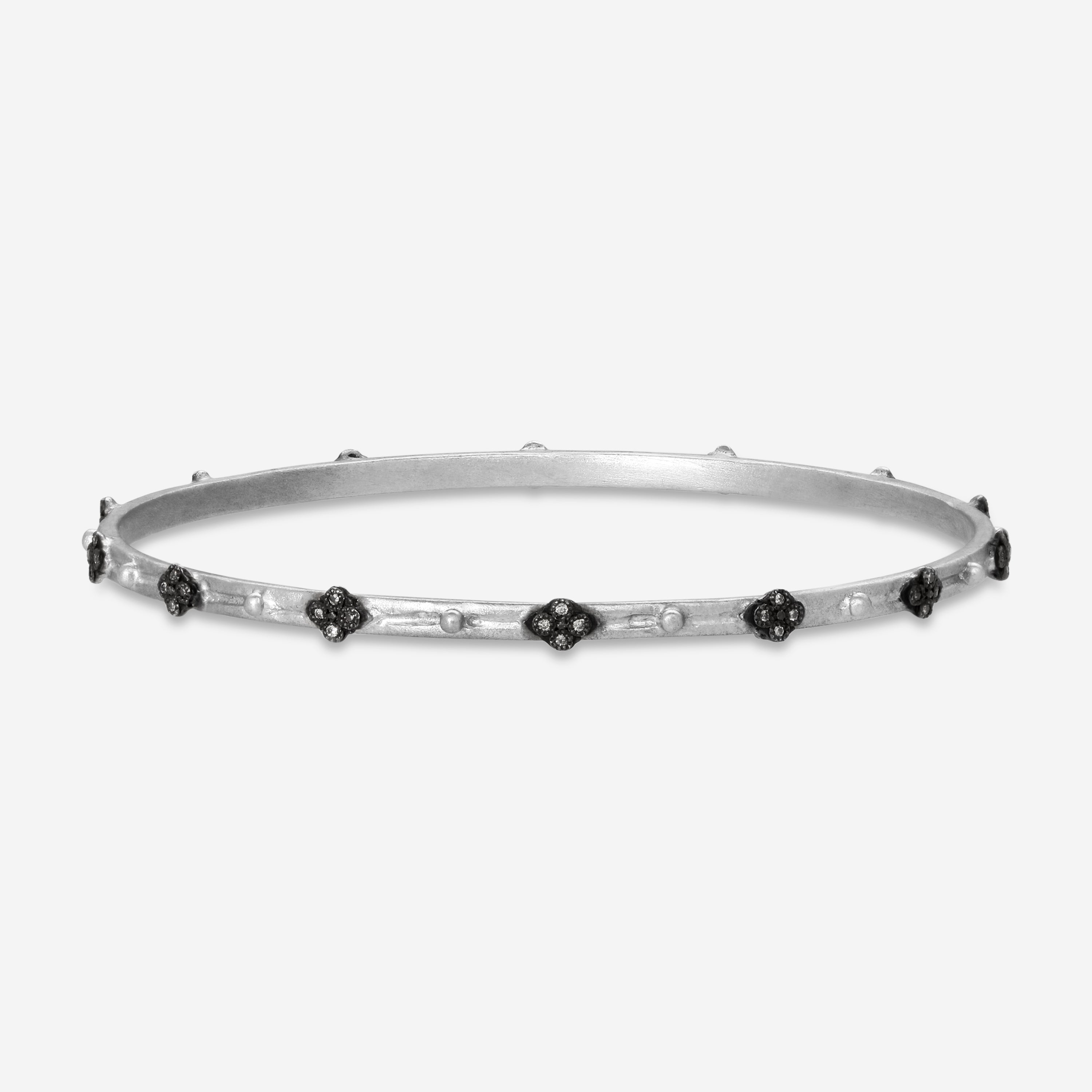 Armenta New World Sterling Silver Diamond Bangle Bracelet 08721