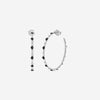 Armenta New World Sterling Silver Diamond Hoop Earrings 08725