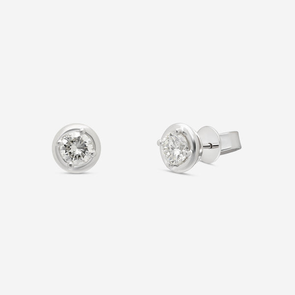 Ina Mar 18K White Gold Diamond Stud Earrings AER-19290 - THE SOLIST