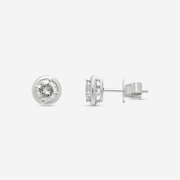 Ina Mar 18K White Gold Diamond Stud Earrings AER-19290 - THE SOLIST