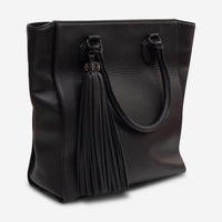 Armenta Black Leather Tote Bag 09024