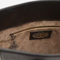 Armenta Black Leather Tote Bag 09024