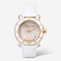 Chopard Happy Sport Stainless Steel & 18K Rose Gold Quartz Ladies Watch 278551-6