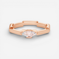 Gucci Link to Love 18K Rose Gold Diamond Ring YBC7449710010 - THE SOLIST