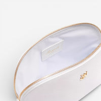 Rapport Tuxedo White Leather Makeup Bag BR113 - THE SOLIST