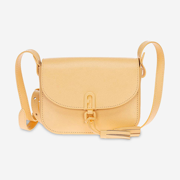 Furla 1972 Women's Cream Leather Mini Shoulder Bag - THE SOLIST