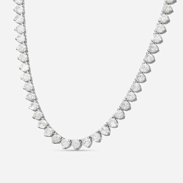 Ina Mar 14K White Gold Diamond Martini Tennis Necklace N1154G-FW-2000F - THE SOLIST