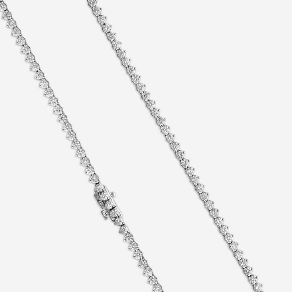 Ina Mar 14K White Gold Diamond Martini Tennis Necklace N1154D-FW-800F - THE SOLIST