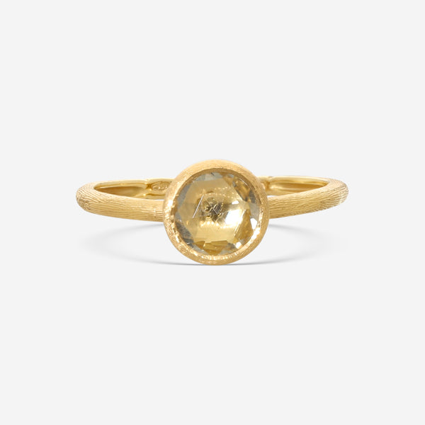 Marco Bicego Jaipur 18K Yellow Gold Yellow Quartz Statement Ring Sz. 7.25 AB471-QG01-Y-02-15