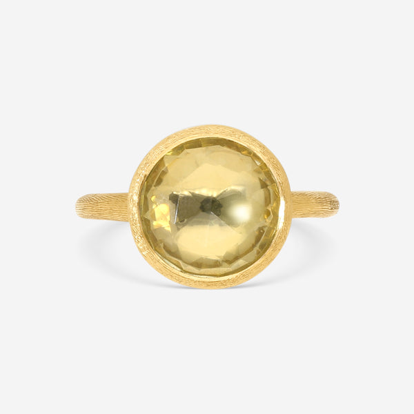 Marco Bicego Jaipur 18K Yellow Gold Citrine Statement Ring Sz. 7 AB586-LC01-Y