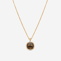 Marco Bicego 18K Yellow Gold Diamond & London Smoky Quartz Pendant CB1538-B2-QF01-Y