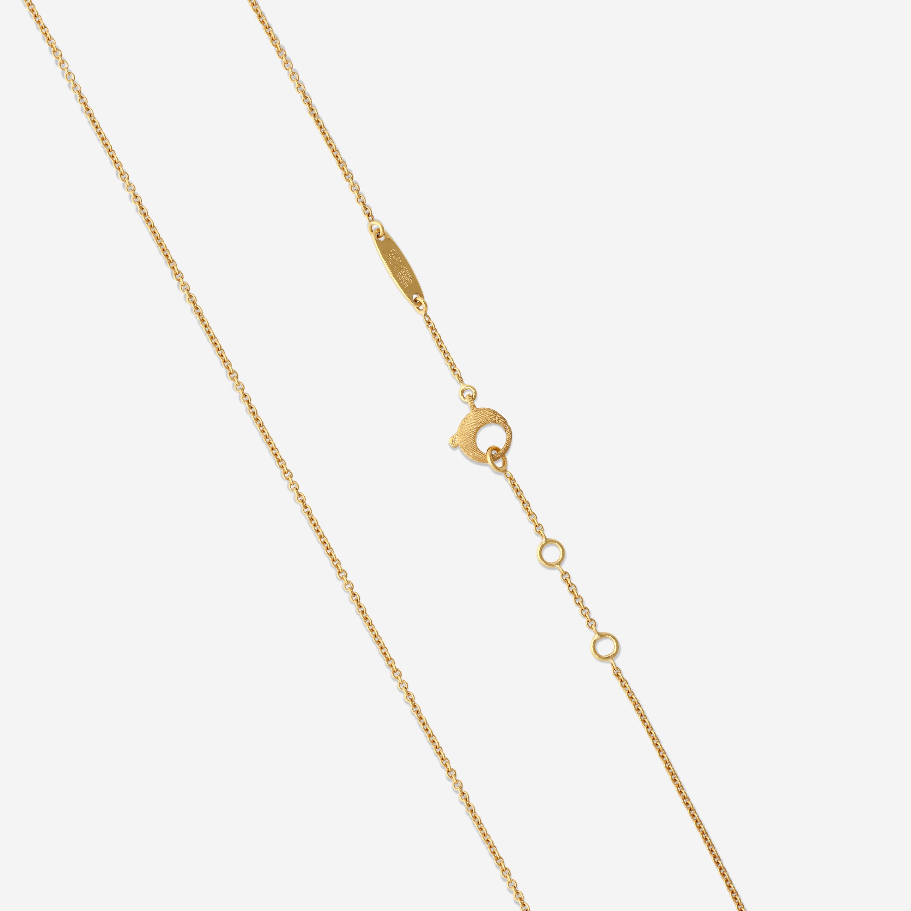 Marco Bicego 18K Yellow Gold Diamond & London Smoky Quartz Pendant CB1538-B2-QF01-Y