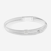 Marco Bicego Masai 18K White Gold Diamond 2-Strand Bracelet BG732-B-W