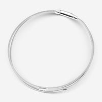 Marco Bicego Masai 18K White Gold Diamond 2-Strand Bracelet BG732-B-W