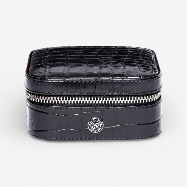 Rapport Director’s Range Black Leather Small Jewelry Box D336 - THE SOLIST