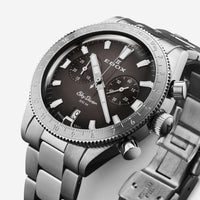 Edox Skydiver Chronograph Stainless Steel Quartz Men's Watch 10116-3-GRIDN