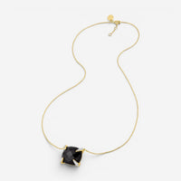 Morganne Bello Friandise 18K Yellow Gold Onyx & Diamond Pendant Necklace 1013YA1