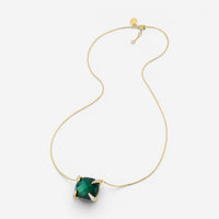 Morganne Bello Friandise 18K Yellow Gold Agate & Diamond Pendant Necklace 1013YA