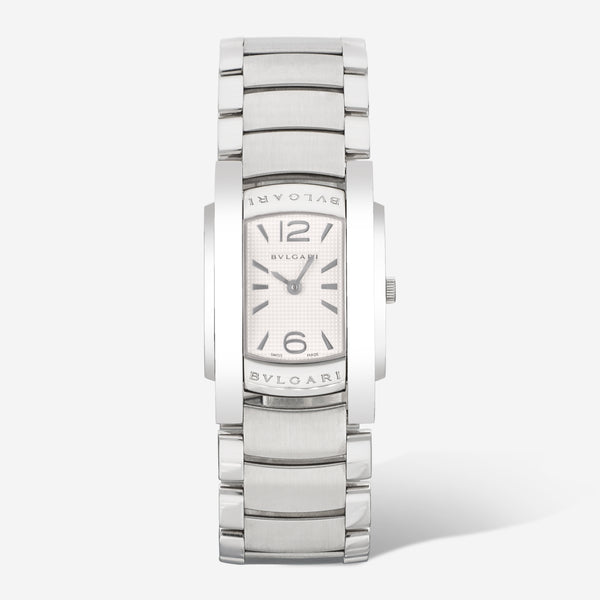 Bvlgari Assioma D Silver Dial Stainless Steel Ladies Watch