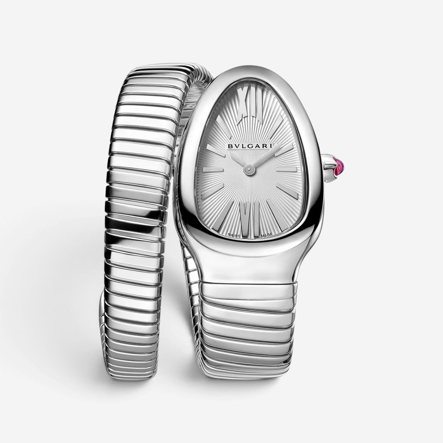 Bulgari Serpenti Tubogas Stainless Steel & Gold Quartz Ladies Watch 101817