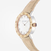 Bulgari Bulgari Stainless Steel & 18K Rose Gold Diamond Automatic Ladies Watch 101893