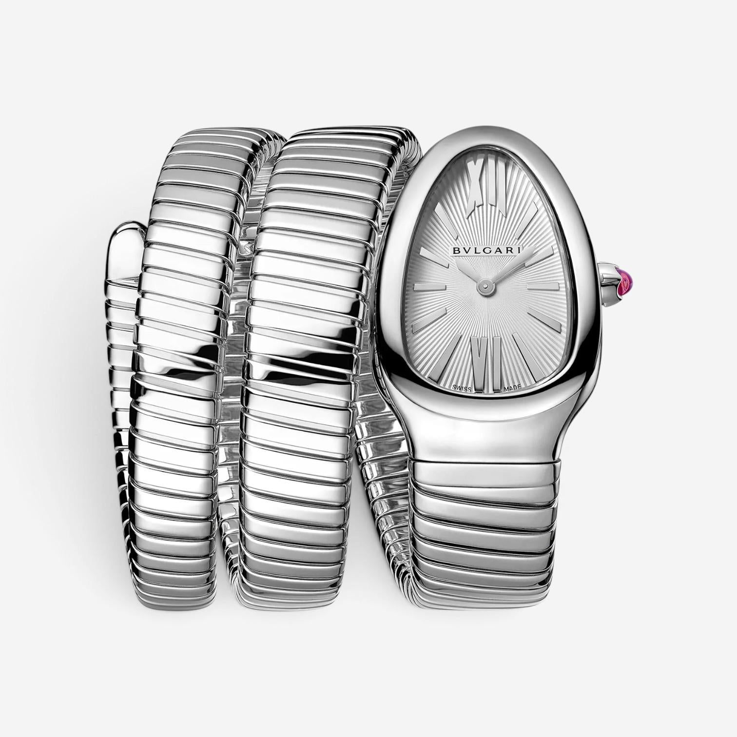 Bulgari Serpenti Tubogas Stainless Steel Quartz Ladies Watch 101911