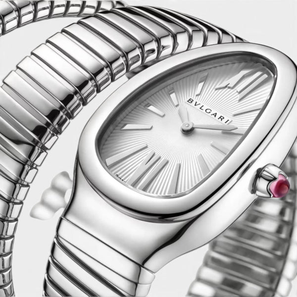 Bulgari Serpenti Tubogas Stainless Steel Quartz Ladies Watch 101911