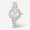 Bulgari Bulgari Catene 18K White Gold Silver Soleil Diamond Quartz Ladies Watch 102298