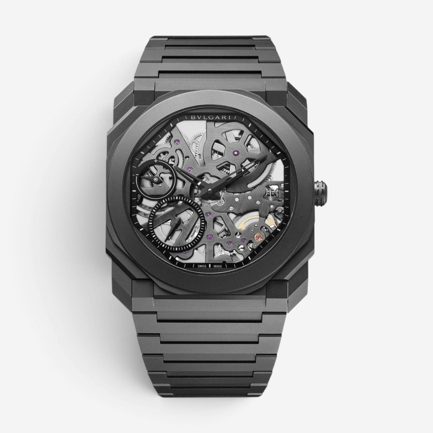 Bulgari Octo Finissimo Ceramic Manual Wind Men's Watch 103126