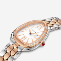 Bulgari Serpenti Seduttori Steel & 18K Rose Gold Quartz Ladies Watch 103274