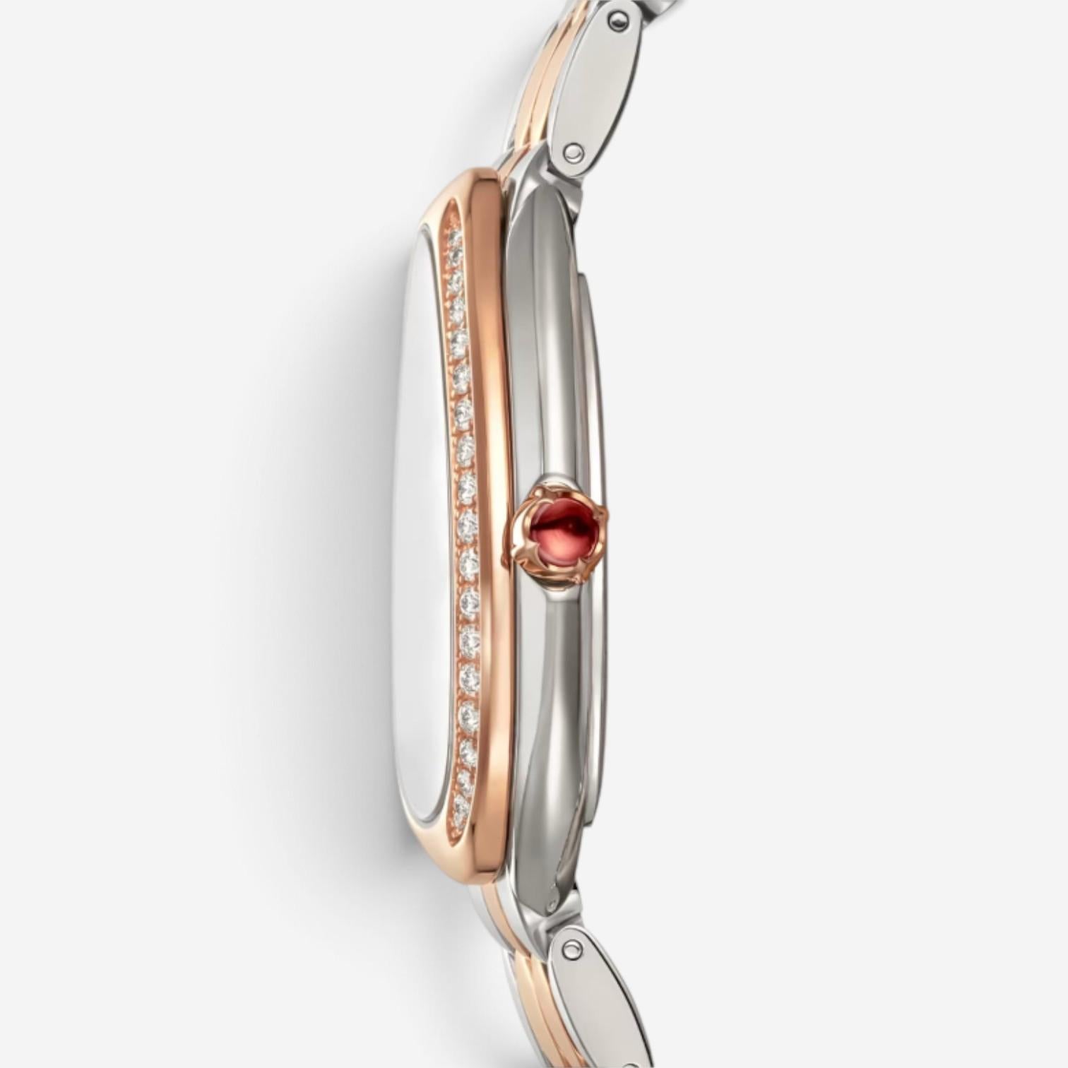 Bulgari Serpenti Seduttori Steel & 18K Rose Gold Quartz Ladies Watch 103274