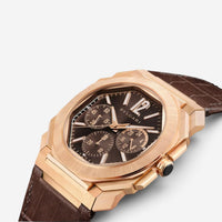 Bulgari Octo Finissimo Chronograph 18K Rose Gold Automatic Men's Watch 103468