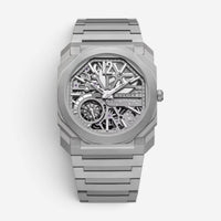 Bulgari Octo Finissimo Skeleton Titanium Manual Wind Men's Watch 103610