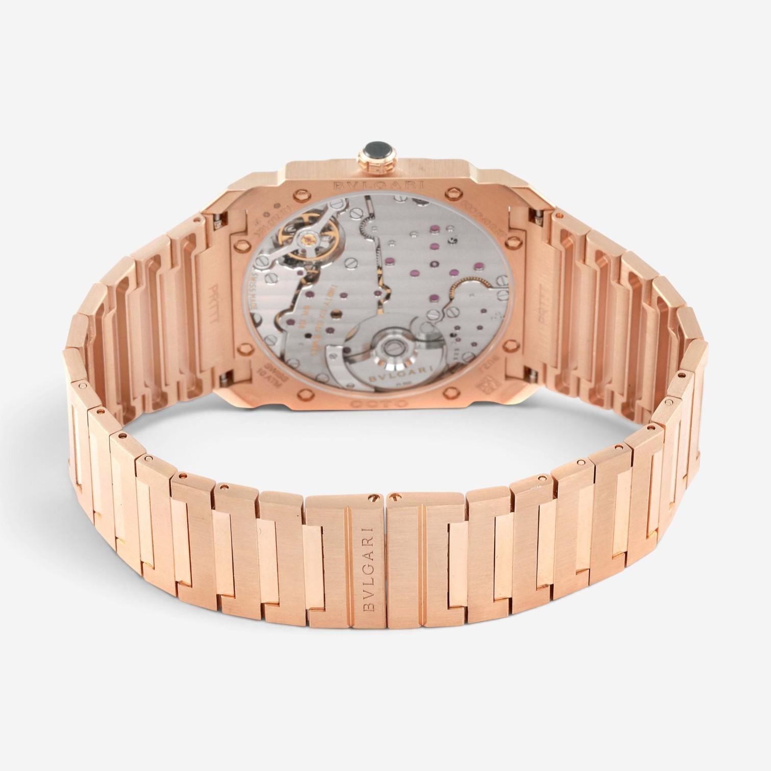 Bulgari Octo Finissimo 18K Rose Gold Automatic Men's Watch 103637