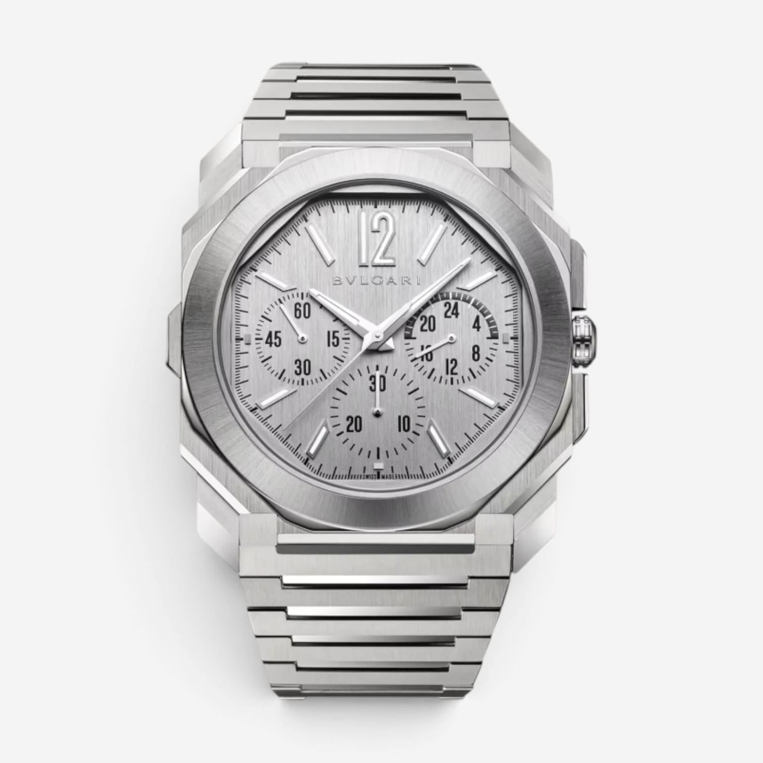 Bulgari Octo Finissimo GMT Chrono Stainless Steel Automatic Men's Watch 103661