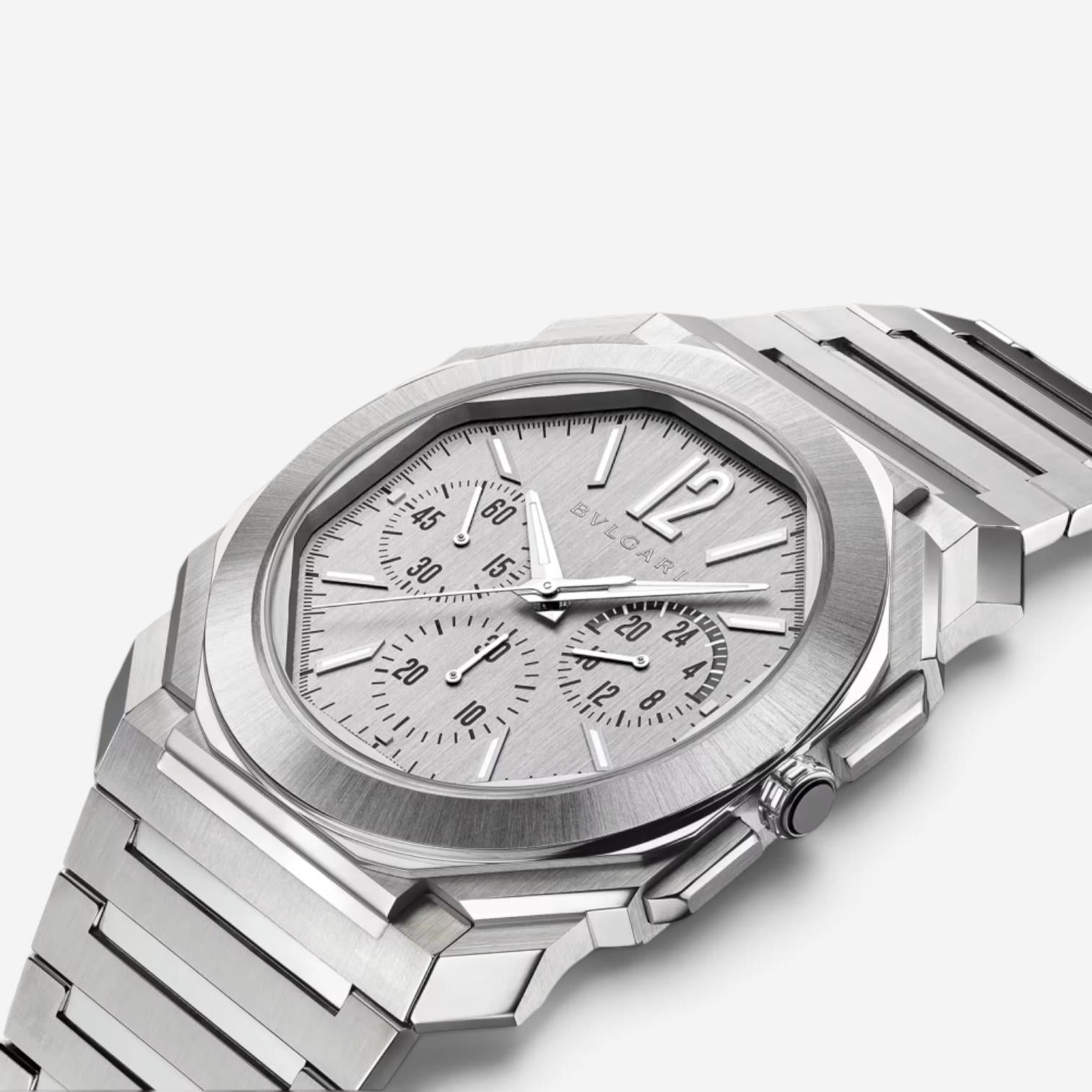 Bulgari Octo Finissimo GMT Chrono Stainless Steel Automatic Men's Watch 103661