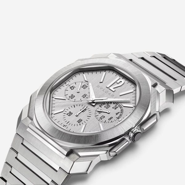 Bulgari Octo Finissimo GMT Chrono Stainless Steel Automatic Men's Watch 103661