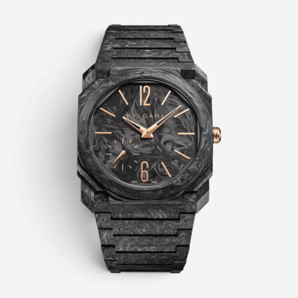 Bulgari Octo Finissimo Carbon & 18K Rose Gold Automatic Men's Watch 103779