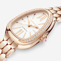 Bulgari Serpenti Seduttori Diamond 18K Rose Gold Automatic Ladies Watch 103899