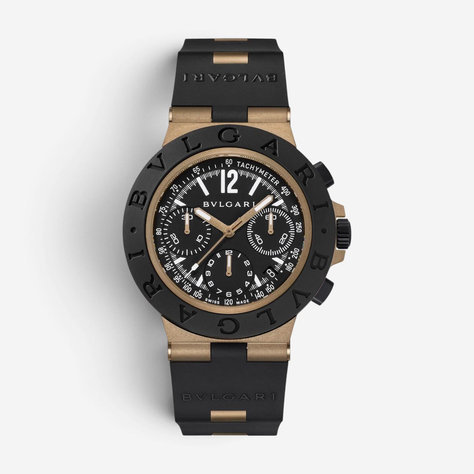 Bulgari Bulgari Aluminium Chronograph Bronze Automatic Men's Watch 104242