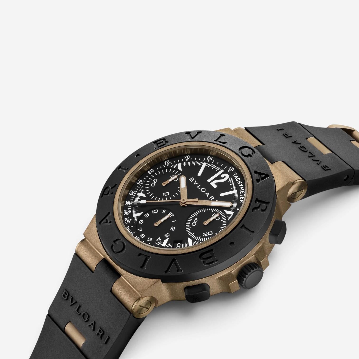 Bulgari Bulgari Aluminium Chronograph Bronze Automatic Men's Watch 104242