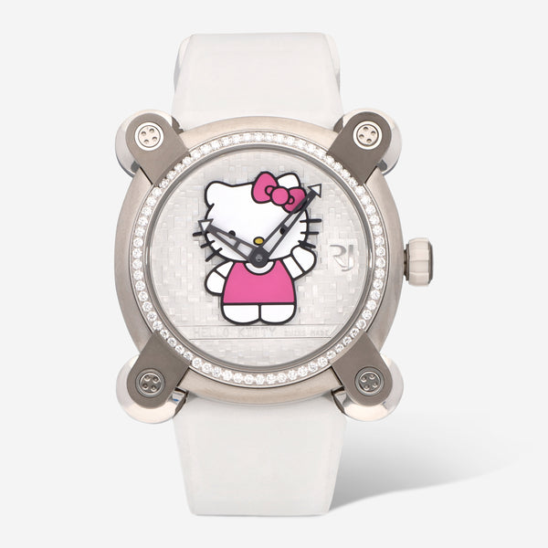 Romain Jerome Diamond Hello Kitty Stainless Steel Diamond Limited Edition Automatic Women's Watch RJ.M.AU.IN.023.03