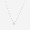 Roberto Coin Tiny Treasures 18K White Gold Diamond Pear Pendant Necklace 111433