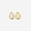 Roberto Coin 18K Yellow Gold Diamond Pearshape Stud Earrings 111433AYERX0