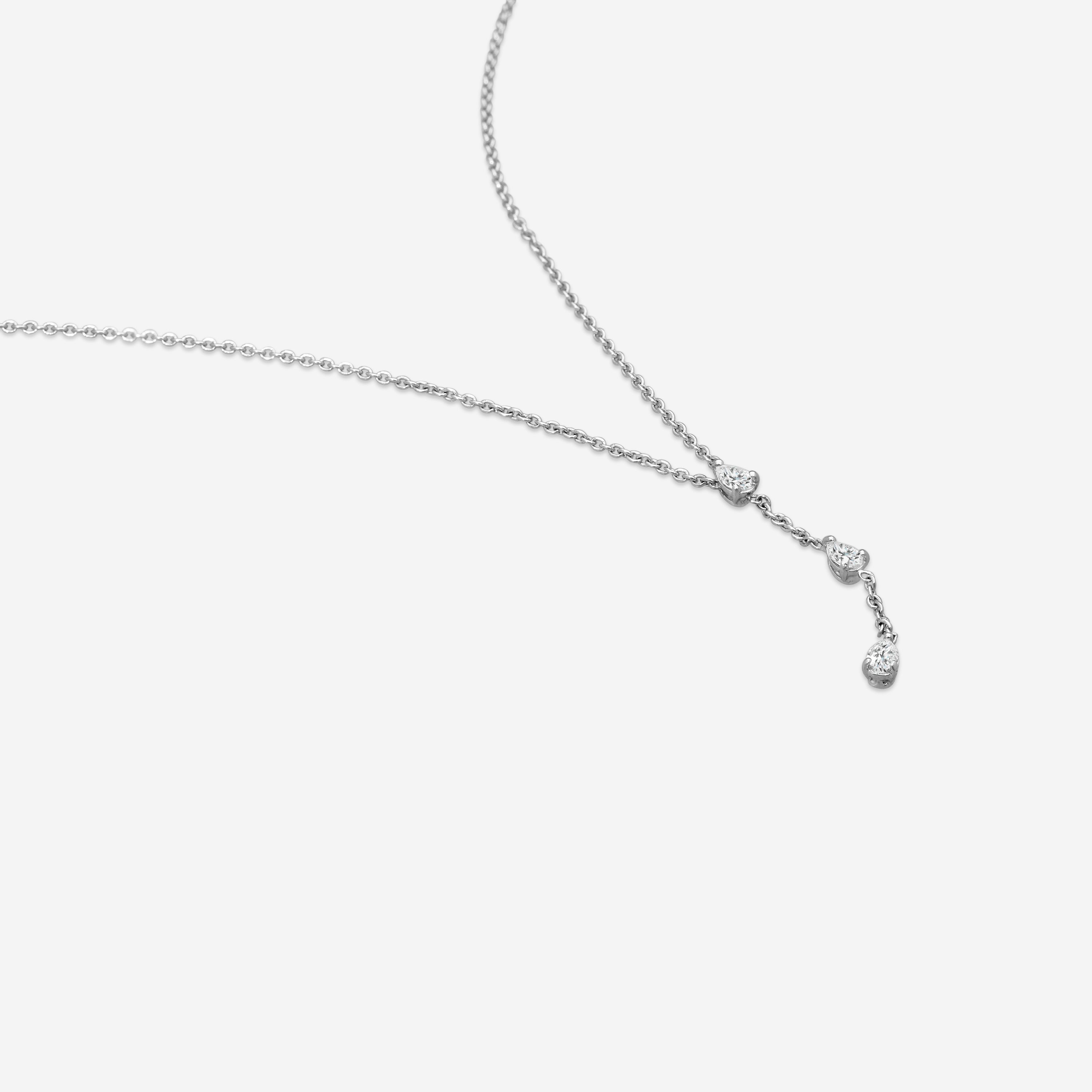 Roberto Coin 18K White Gold Lariat Diamond Necklace 111450AWCHX0 - THE SOLIST