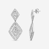 Roberto Coin Diamante 18K White Gold Diamond Drop Earrings 111482AWERX0
